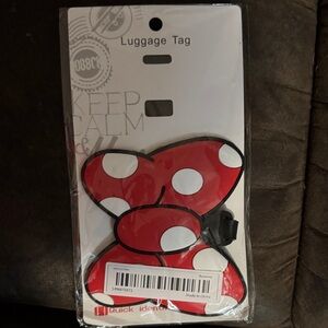 Minnie Mouse Bow Luggage Tag
